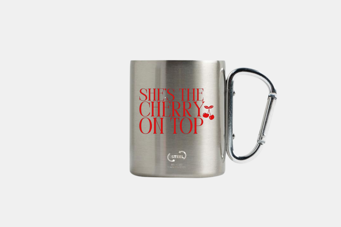 Caneca de inox Cherry on top