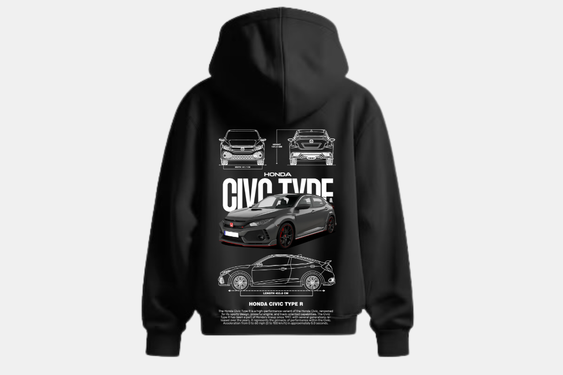 Honda Civic type R preto