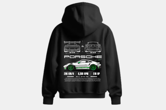 Porsche Branco e verde