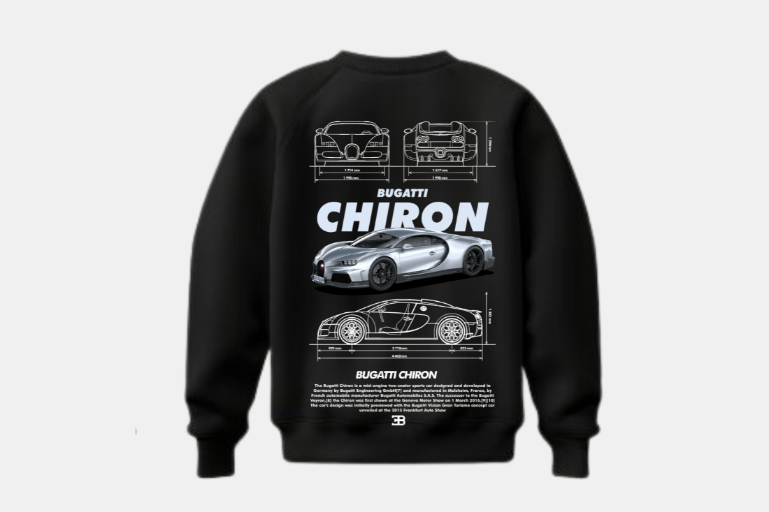 Bugatti Chiron cinza