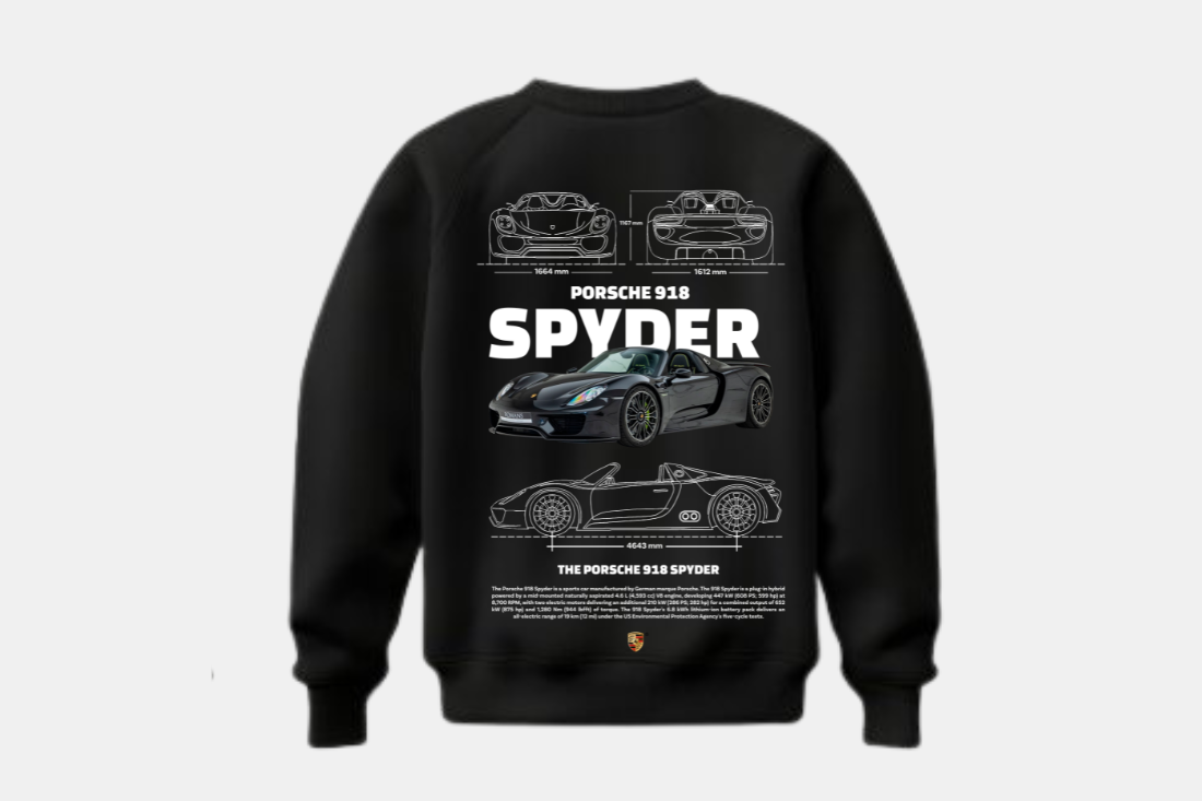 Porsche 918 Spider preto