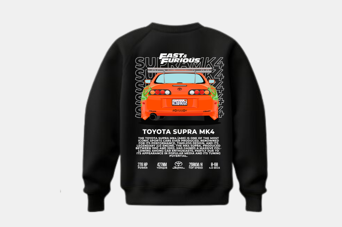 Toyota Supra mk4 laranja fast and furious