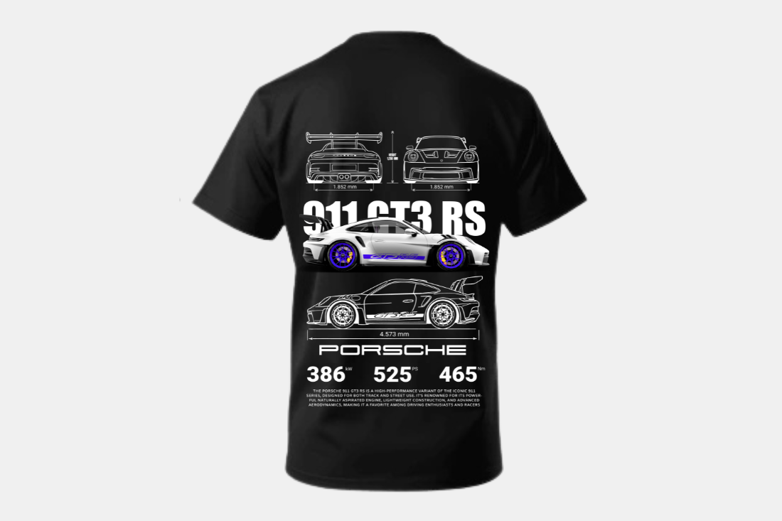 Porsche 911 GT3 RS roxo e branco