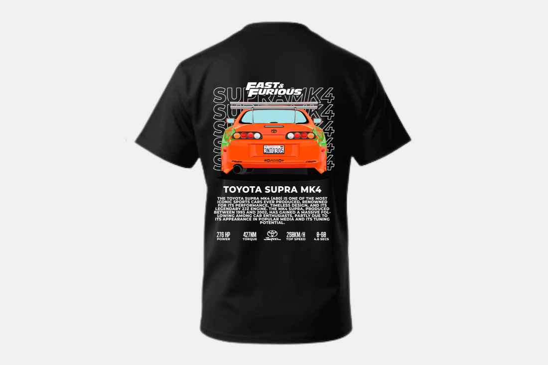 Toyota Supra mk4 laranja fast and furious