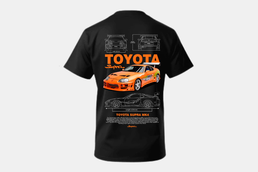 Toyota Supra Mk4 laranja Fast and Furious
