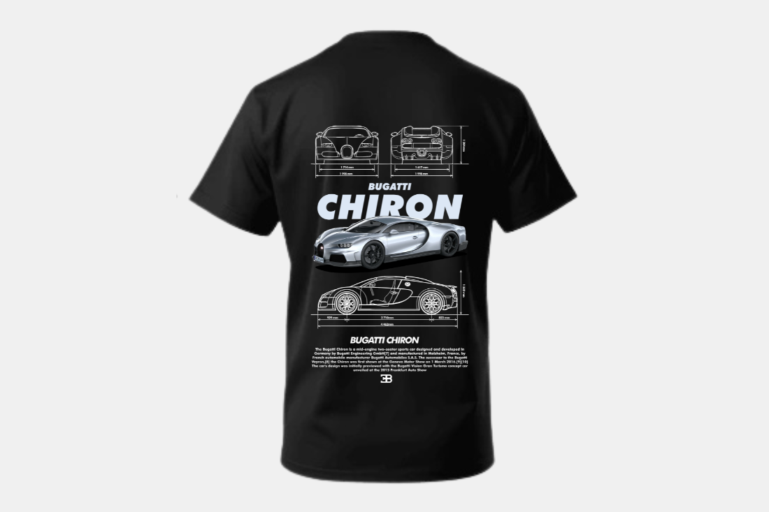 Bugatti Chiron cinza