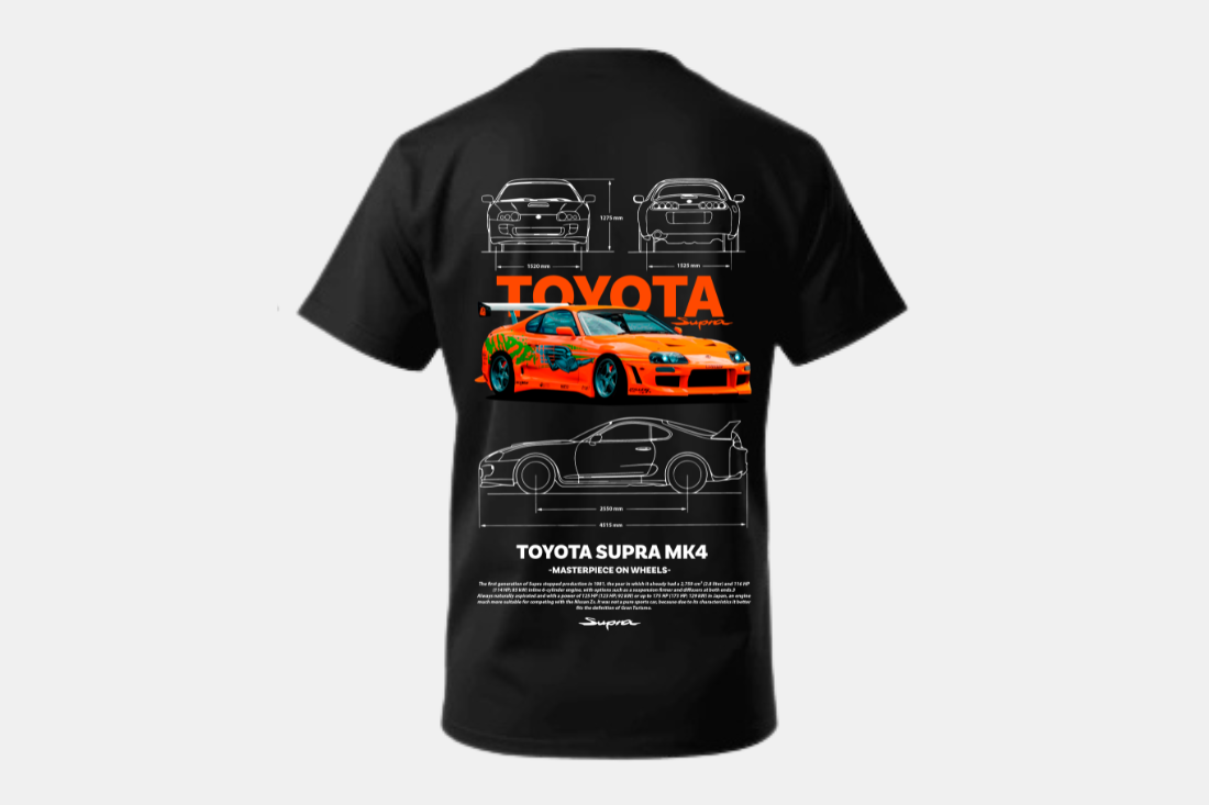 Toyota Supra mk4 laranja