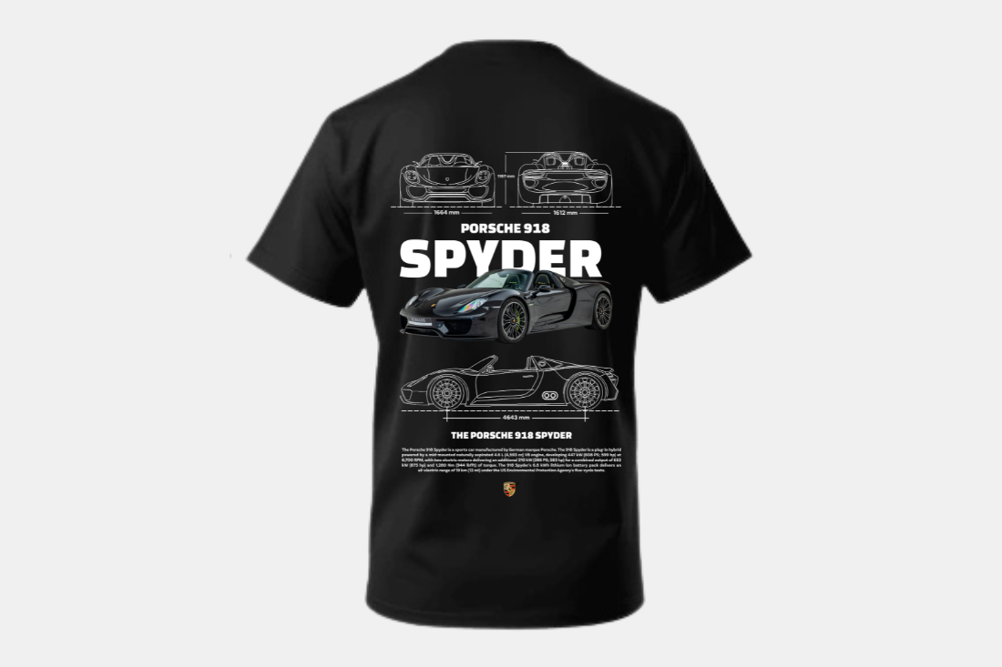 Porsche 918 Spider preto