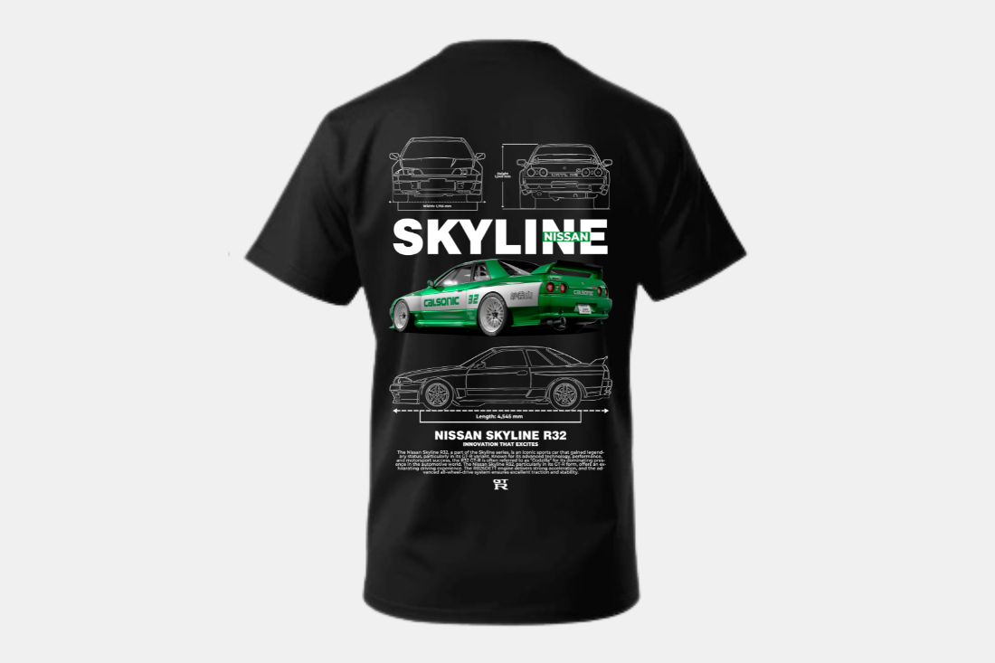 Nissan Skyline  GTR R32 verde