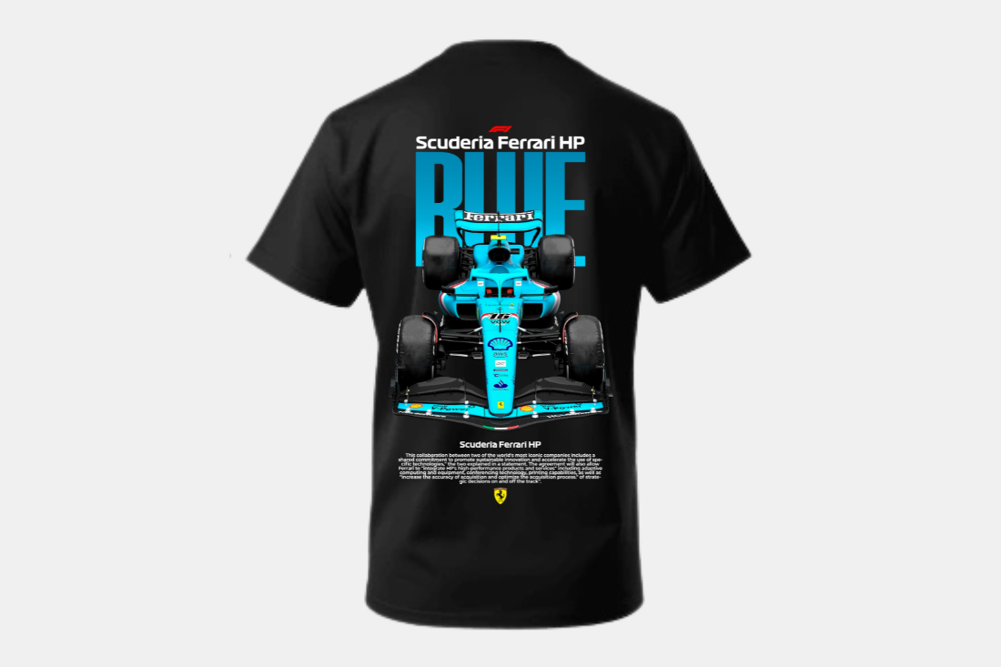 formula 1- Ferrari Blue