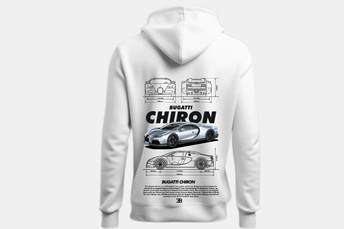 Bugatti Chiron cinza