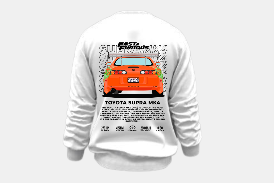Toyota Supra mk4 laranja fast and furious