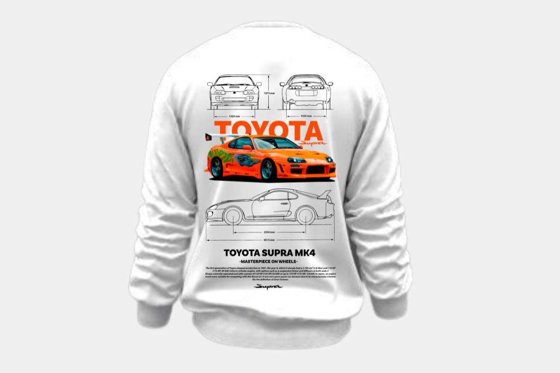 Toyota Supra mk4 laranja