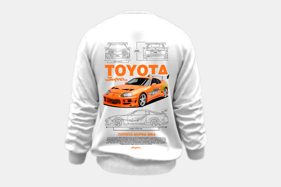 Toyota Supra Mk4 laranja Fast and Furious