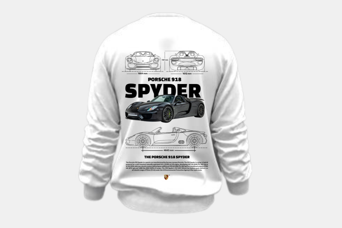 Porsche 918 Spider preto