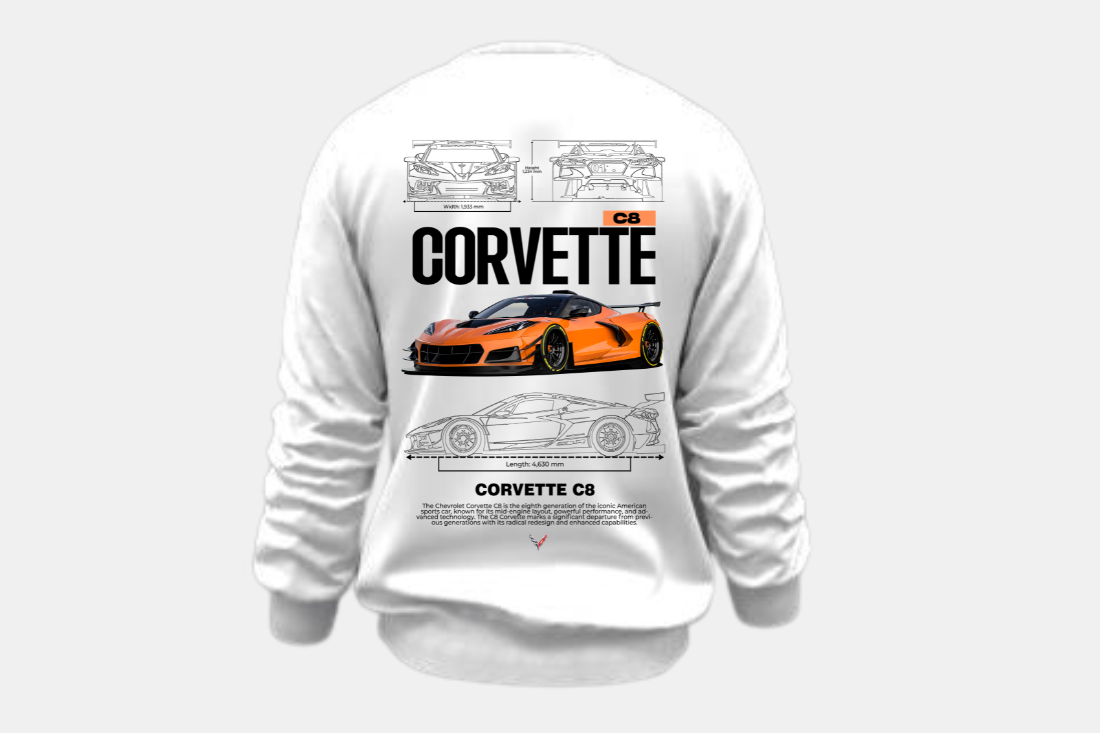 Corvette Laranja C8