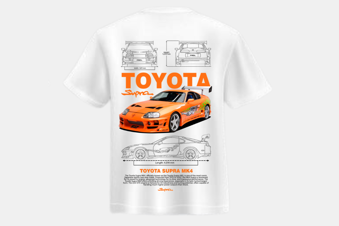 Toyota Supra Mk4 laranja Fast and Furious