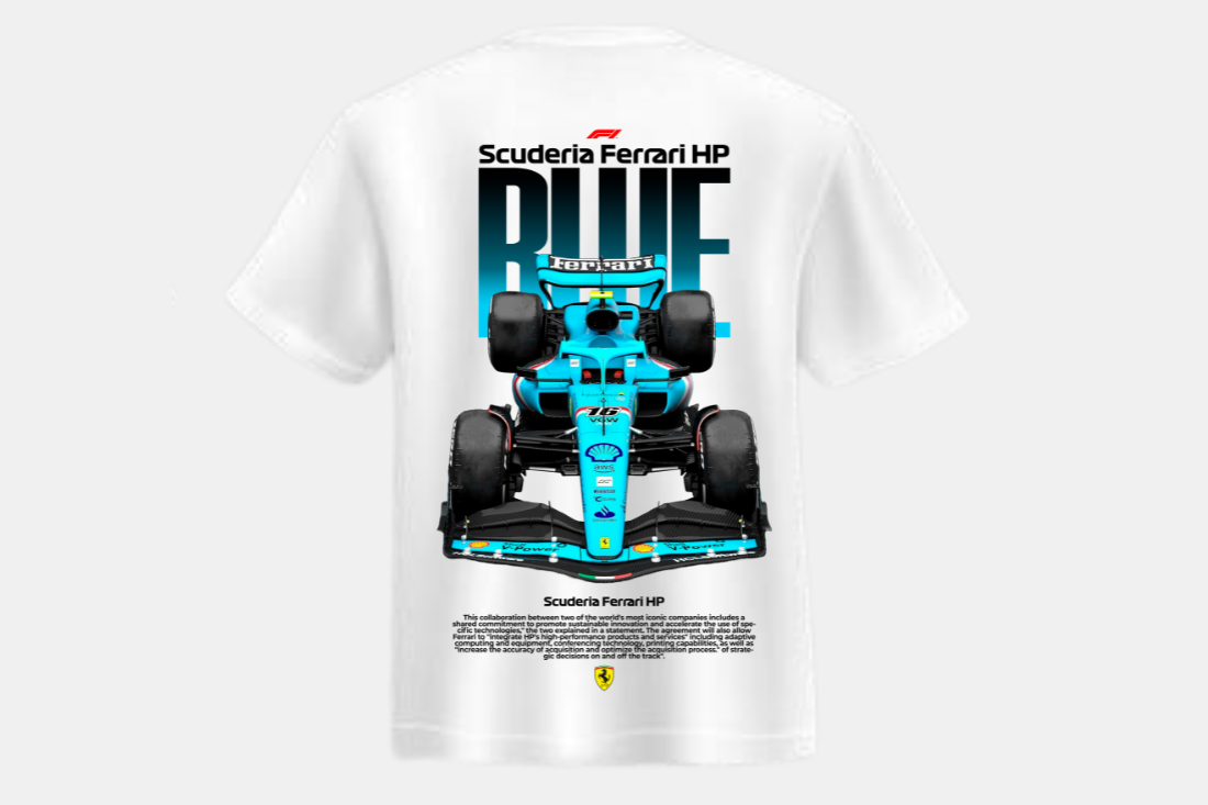 formula 1- Ferrari Blue