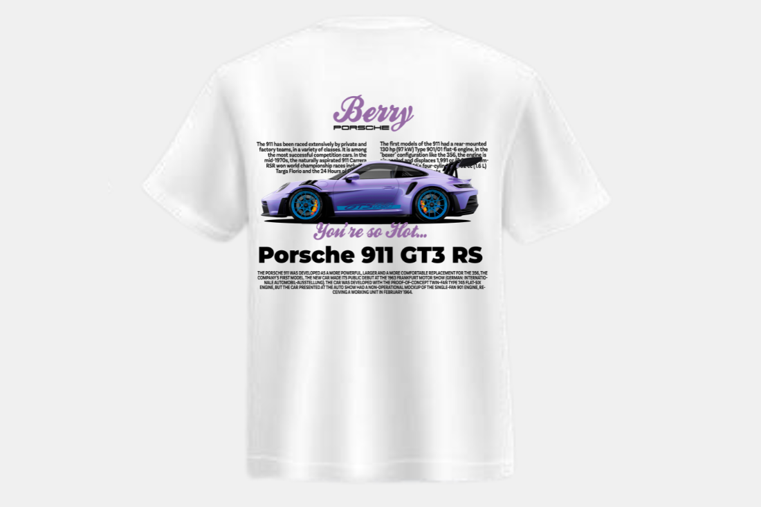 Porsche 911 GT3 RS roxo