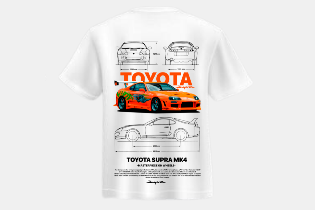 Toyota Supra mk4 laranja