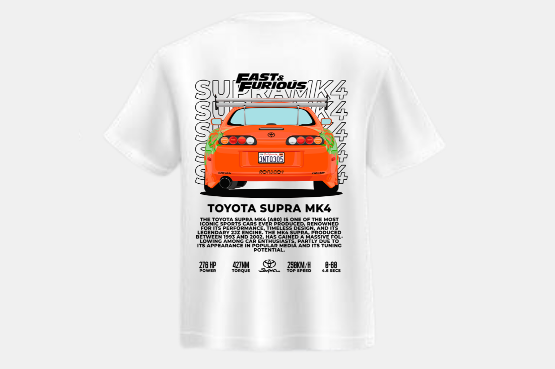 Toyota Supra mk4 laranja fast and furious