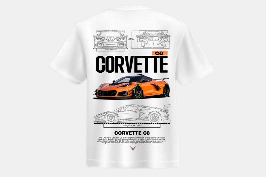 Corvette Laranja C8