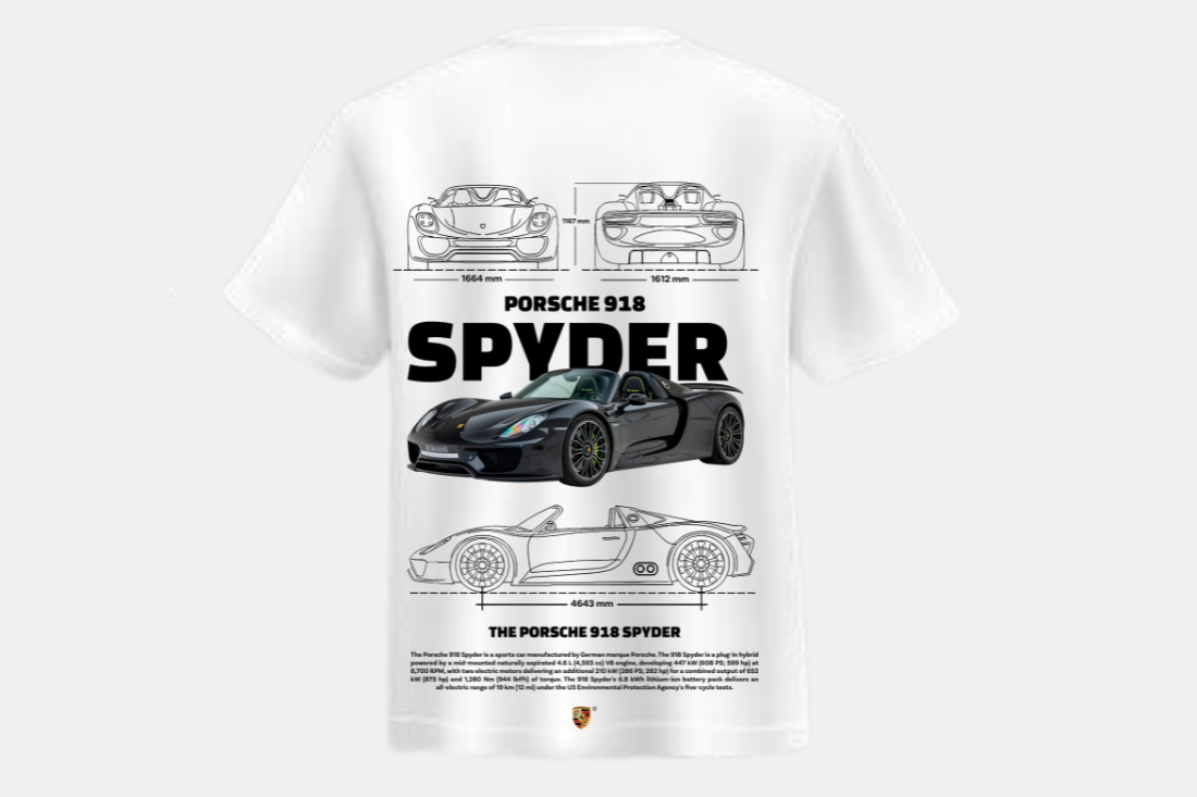 Porsche 918 Spider preto