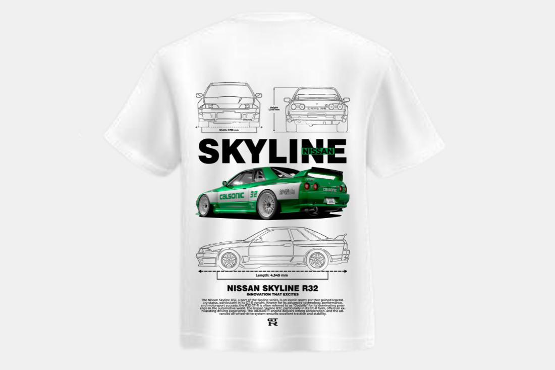 Nissan Skyline  GTR R32 verde