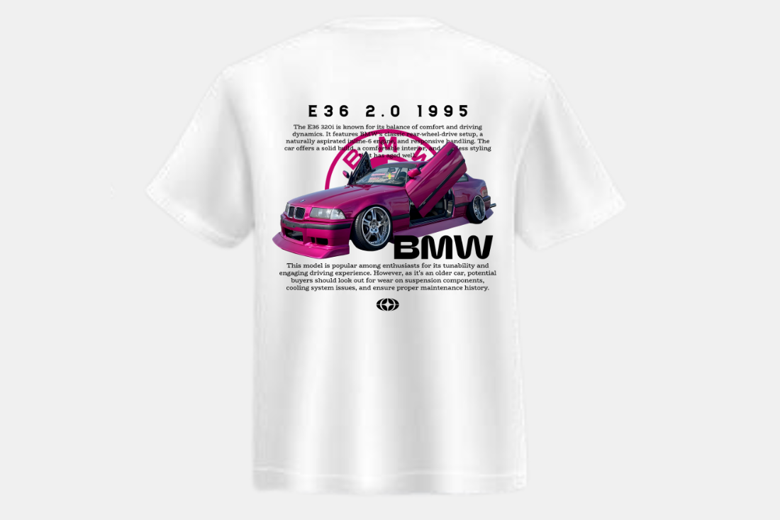 BMW E36 roxo