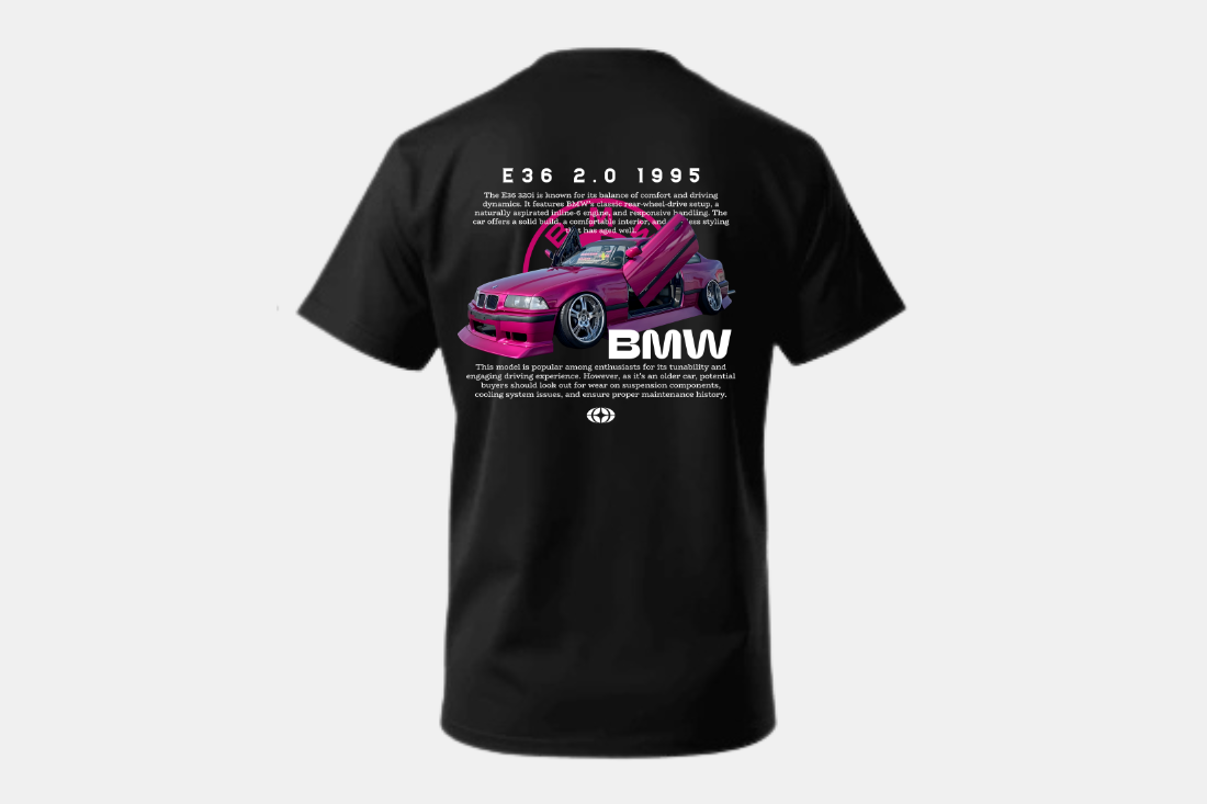 BMW E36 roxo